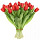 Букеты из 21 тюльпана